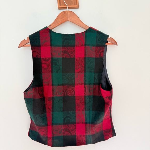 Vintage Pendleton Vest 8 Multicolor Plaid 100% Pure New Virgin Wool Made In USA - Picture 3 of 11